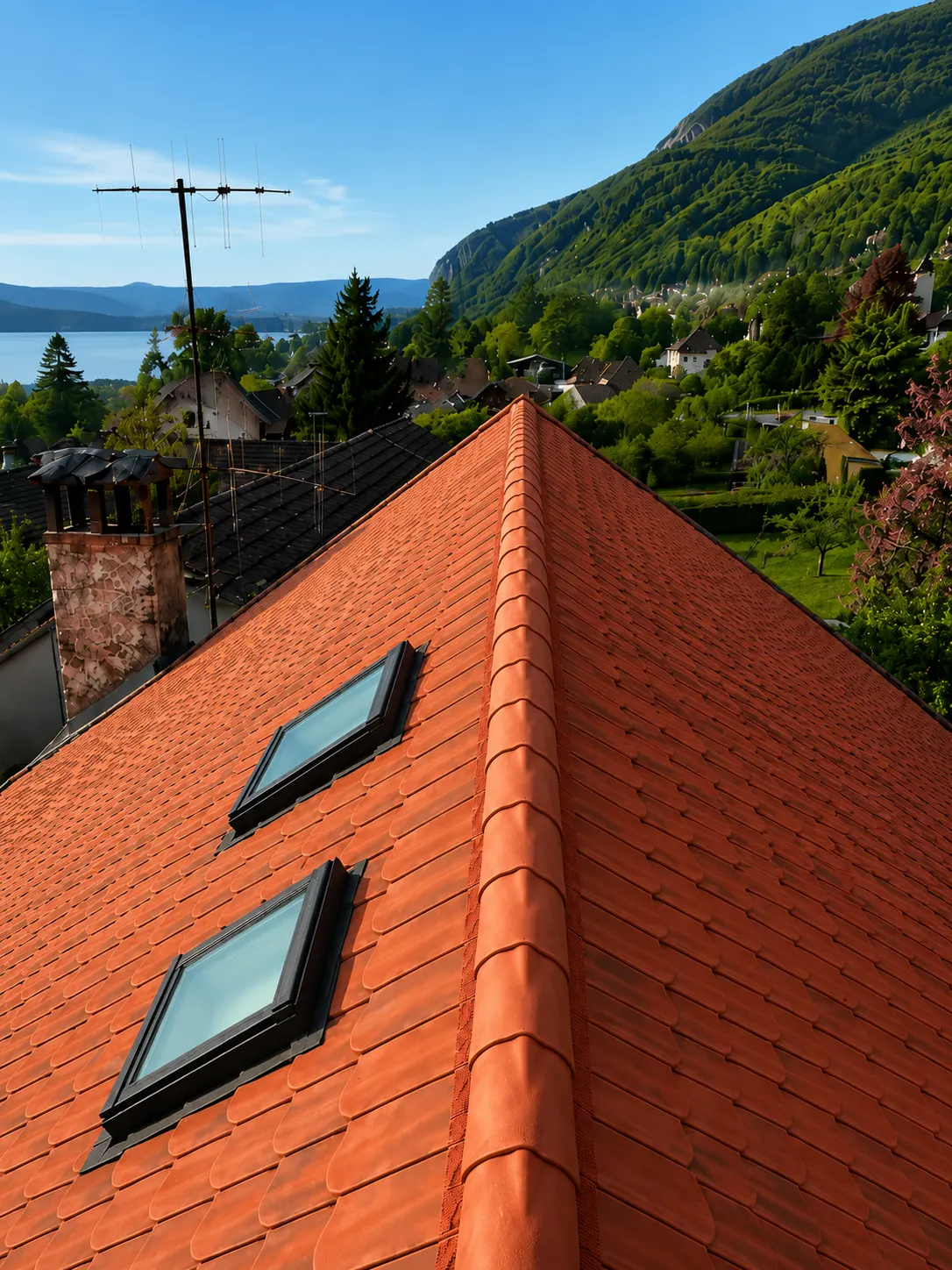 Rénovation d'une toiture, après